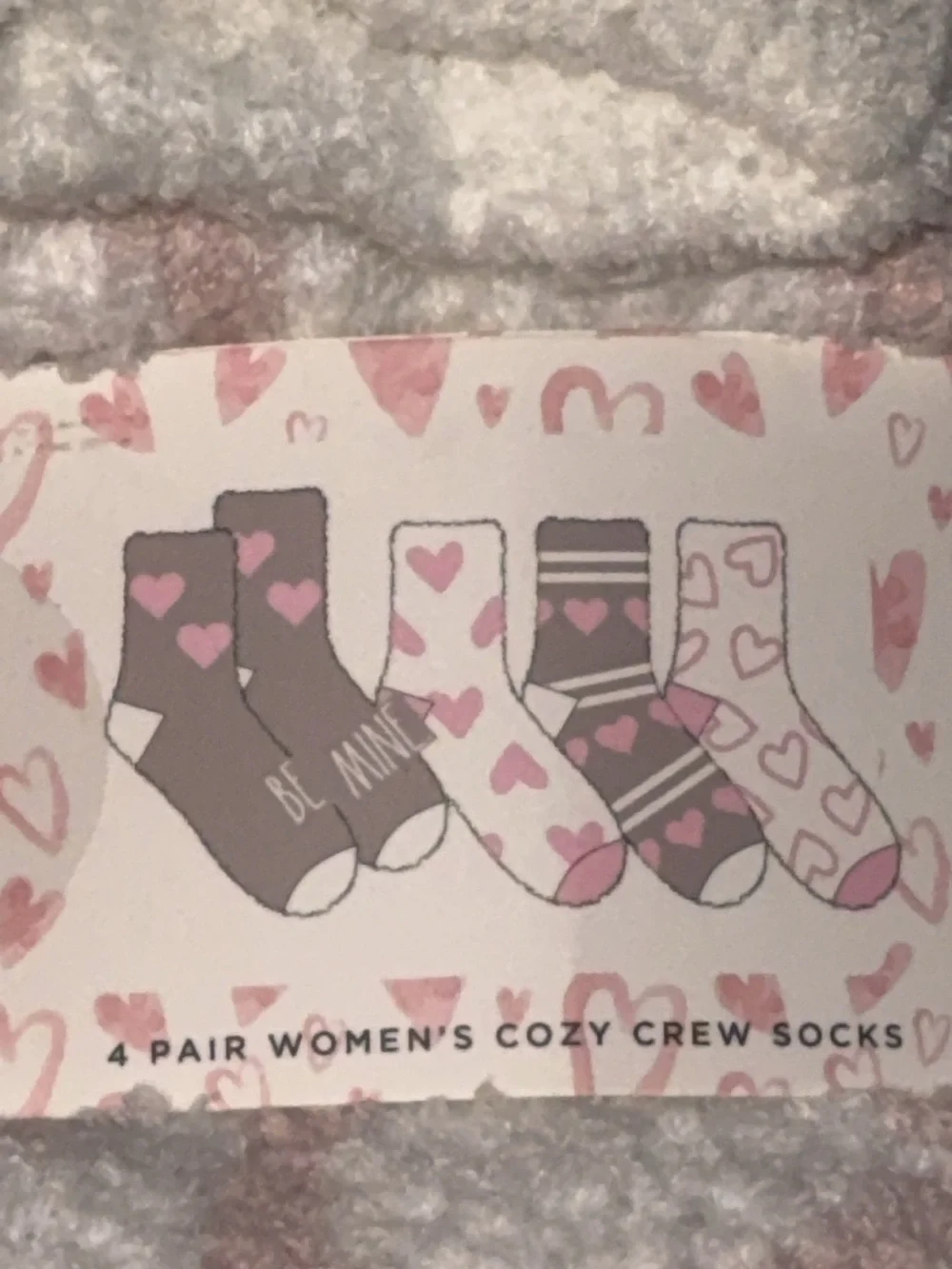 NWT RAE DUNN 4 Pair cozy crew socks